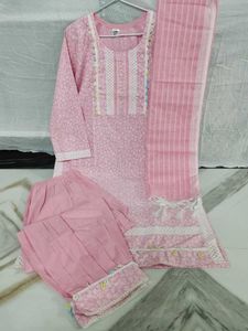 Pretty Pink Kurta Set with Dupatta