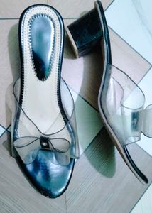 Cute Transparent Bow Sandals