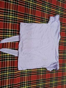 Cute Lavender T-Shirt with Bird Print