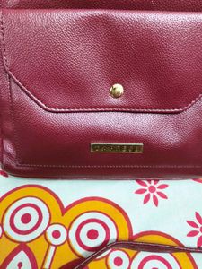 Maroon Crossbody Handbag