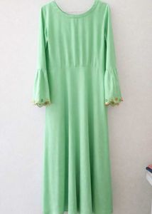 🔥₹200 Only 💚 Mint Green Kurta Size 34 | Hurry!