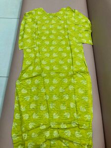 Green Floral Print Kurti