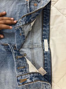 Blue Denim Mini Skirt