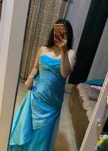 beautiful teal pearl gown🦋🎀❤️