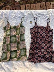 Red Printed Kurta Set