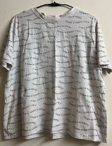 White Graphic Print T-Shirt