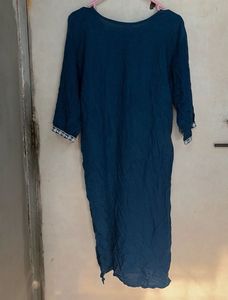 Elegant Blue Embroidered Kurta