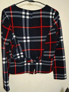 Plaid Jacket &amp; Red Skirt Set (unused)