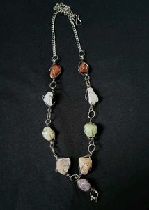 Boho Stone Necklace and Earring Set