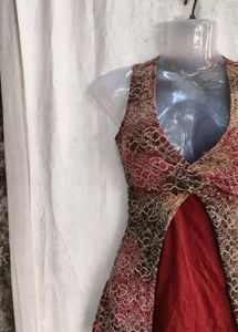 Lace Trimmed Halter Neck Top