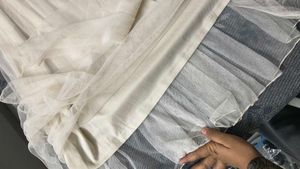 White Skirt double layer net(check  video)