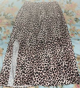 Leopard Print Maxi Skirt
