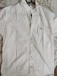 Men's White Long Sleeve Shirt