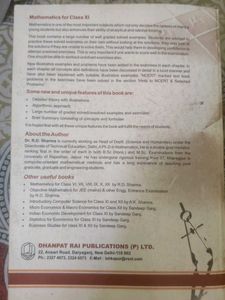 R.D. Sharma Mathematics Class XI Textbook