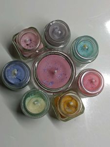 Handmade Scented Jar Candles set of 8