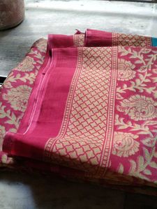 Elegant Teal and Maroon printed Saree.