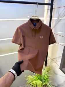 Men's Brown AX Polo T-Shirt