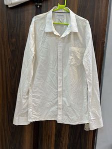 Men's White Button-Down Shirt 38 size