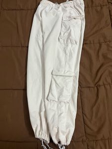 White Cargo Pants - Cava Athleisure