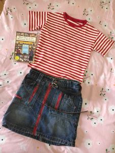 Red & White Striped Top