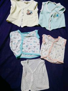 Bundle of 5 Baby Girl Vests