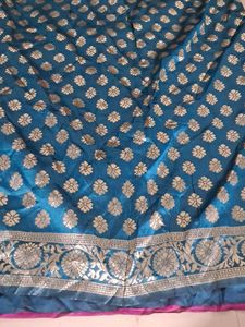 Vibrant Pink Banarasi Silk Saree