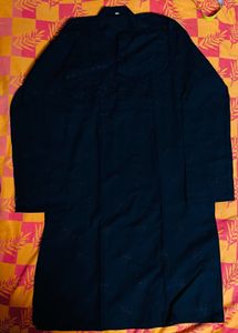 Men’s Black Embroidered Kurta