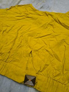 Mustard Yellow Bell Sleeve Top
