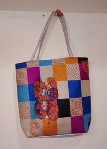 Colorful Teddy Bear Tote Bag