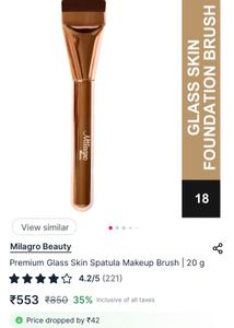 Milagro Glass Skin Foundation Brush