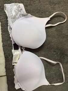 Lace Trimmed Padded Bra