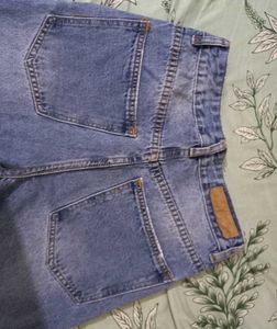 High Waist Blue Denim Jeans