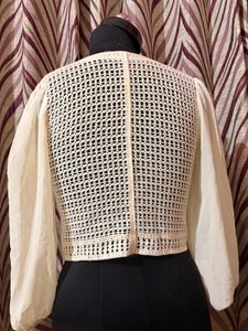 Crochet Button-Up Cardigan