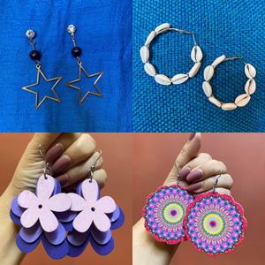 Combo Earrings Pair Of 4