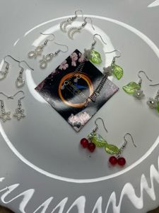 Cute Silver Charm Earring