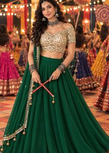 Emerald Green Lehenga only