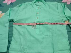 Men's Cyan Green Kurta