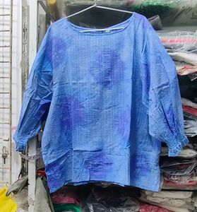 Boho Blue Printed Blouse