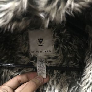 Faux Fur Lined Hoodie