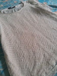 Fig Sequined Chevron Top blouse