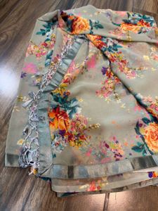 Floral Print Saree