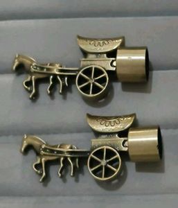curtain holders 2 pair set with  holder stand