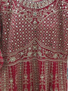 Stunning Red Embroidered Lehenga Choli