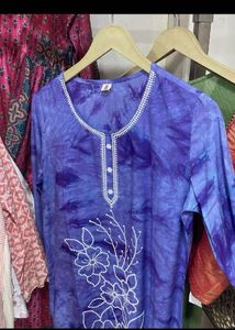 Beautiful Blue Tie-Dye Kurta