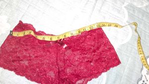 Lace Boyshort Panty - Red