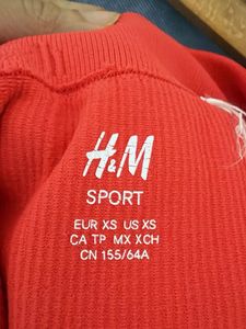 H&amp;M Red Crop Top &amp; Shorts Set