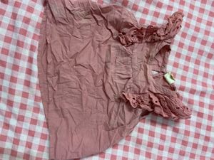 Cute Pink Ruffled Top