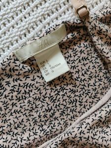 H&amp;M Lightweight Printed Spaghetti Strap Dress