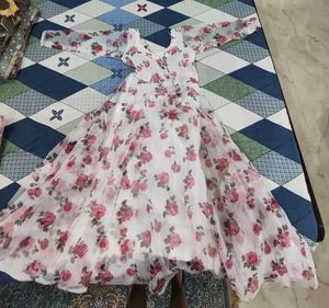 Beautiful Floral Print Gown