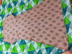 Beautiful Pink Printed Kurta